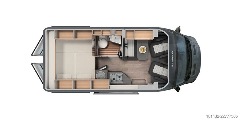 Autocaravana SUNLIGHT IBEX 603D / 590 4x4 Green Trek Modell 2027