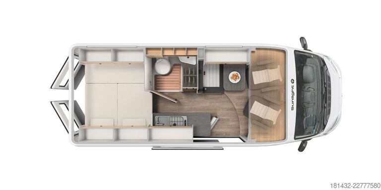 Autocamper SUNLIGHT CLIFF Root 600 Modell 2027