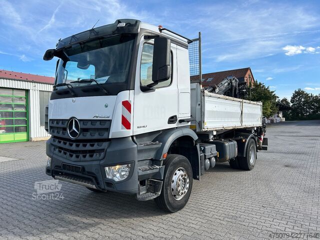 Sklápěcí vůz MERCEDES-BENZ Arocs 1840 BB 4x2 / Hiab 1100 RS79 + Greifer