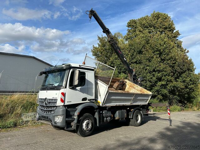 Sklápěcí vůz MERCEDES-BENZ Arocs 1840 BB 4x2 / Hiab 1100 RS79 + Greifer