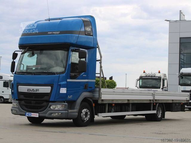 Nákladní automobil s plošinou DAF LF 260, SLEEPING CABIN, EURO 6, PNEU 80%