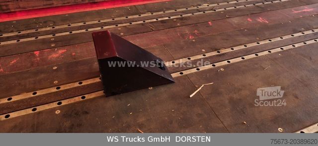 Auflieger mit Pritsche & Plane KRONE SDP 27 Paper Liner , BPW , XL Code