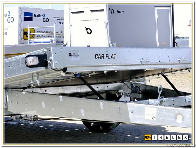 Tilhenger for biltransport TEMA Car Flat 3518U 1800 kg Einachser