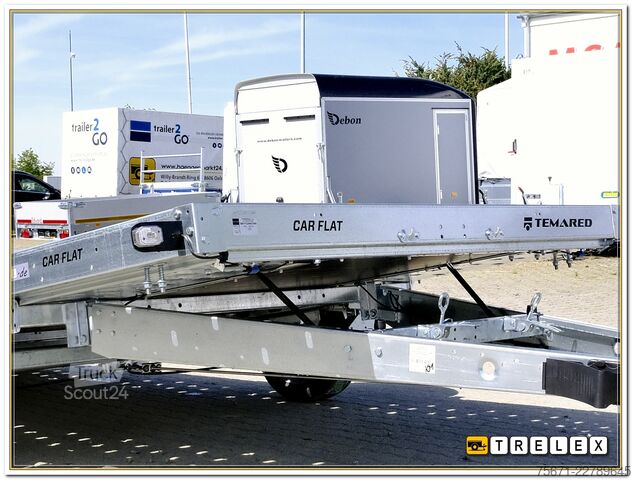 Tilhenger for biltransport TEMA Car Flat 3518U 1800 kg Einachser