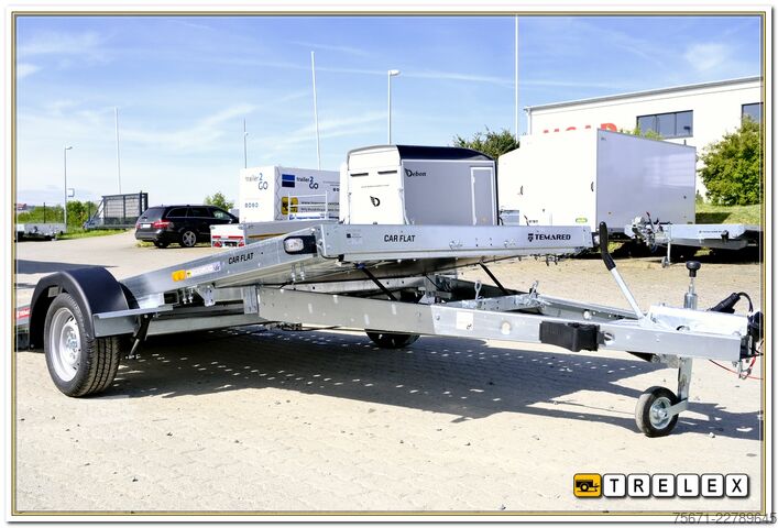 Tilhenger for biltransport TEMA Car Flat 3518U 1800 kg Einachser