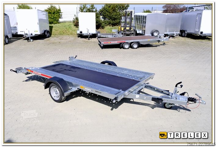 Tilhenger for biltransport TEMA Car Flat 3518U 1800 kg Einachser