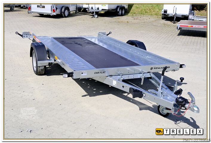 Tilhenger for biltransport TEMA Car Flat 3518U 1800 kg Einachser