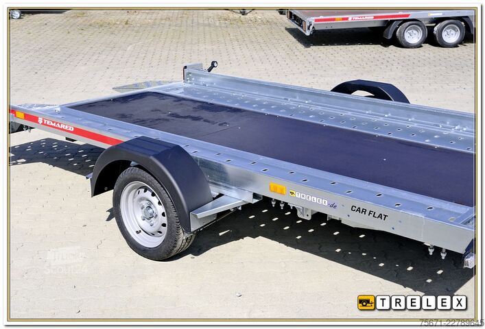 Tilhenger for biltransport TEMA Car Flat 3518U 1800 kg Einachser