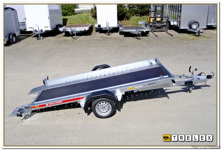Tilhenger for biltransport TEMA Car Flat 3518U 1800 kg Einachser