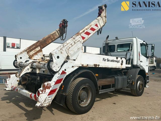 Skip truck MERCEDES-BENZ Axor1833 K/Meiler AK12MT/TÜV:11.2026/Blatt-Blatt