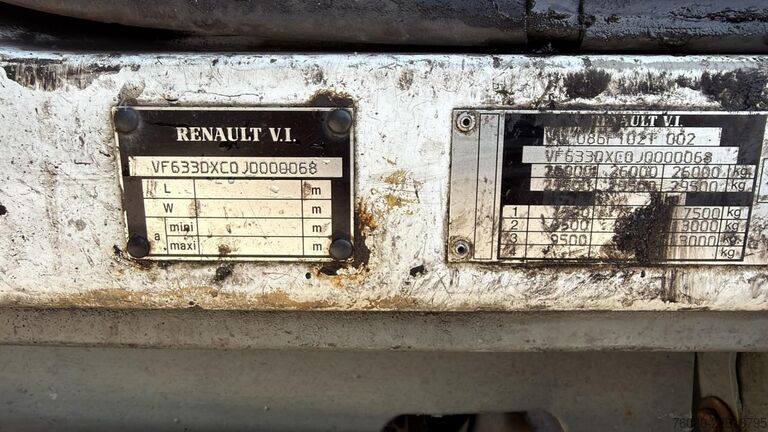 Kipper Renault Kerax 300 (POMPE MANUELLE / LAMES / STEEL / MAN...