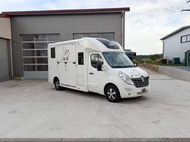 Transporteur de bétail Renault Master Pferdetransporter  5 Sitzer Automatik