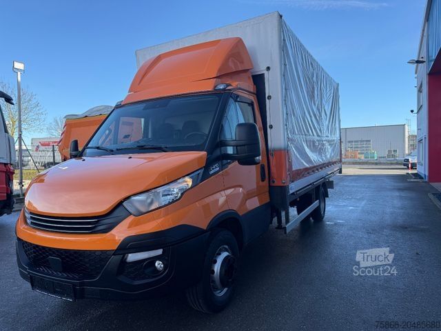 Kravas automašīna ar furgonu un celtni IVECO 72-210 HI Matic Rollplane Palfinger PC 3800