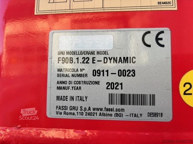 Trijų pusių savivartis sunkvežimis RENAULT D250 DTI8 Fassi F90B.1.22 E*FUNK*AHK*NEUWERTIG