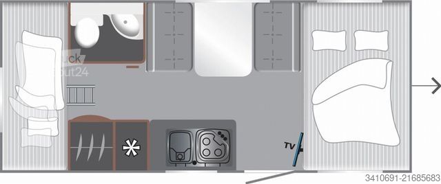 Caravane LMC Style 490 K Sondermodel 70 Jahre Alufelgen