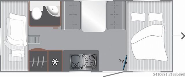 Caravane LMC Style 490 K Sondermodel 70 Jahre Alufelgen