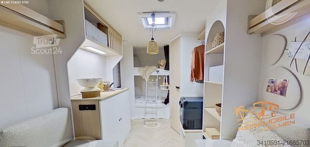 Caravane LMC e-dero 470 K Familienfreundlich Stockbetten