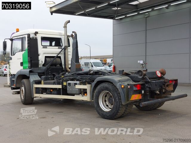 Containertransport (haakarmsysteem) MAN TGA 18.310 4X2 14 tons hooklift steelsuspension...