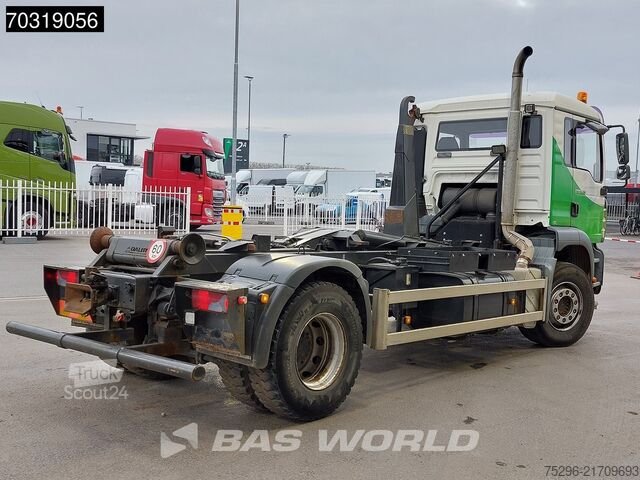 Containertransport (haakarmsysteem) MAN TGA 18.310 4X2 14 tons hooklift steelsuspension...