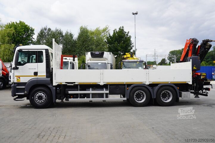 Platform met kraan MAN TGS 26.420 6×4 / Fassi F215A.2.24