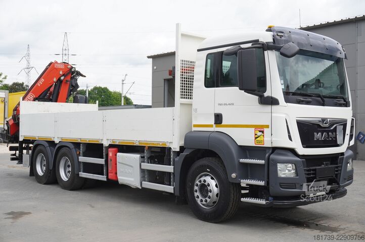 Platform met kraan MAN TGS 26.420 6×4 / Fassi F215A.2.24