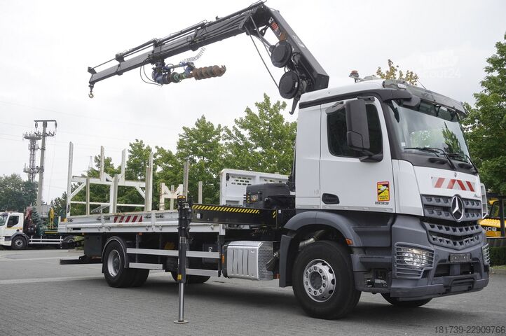Platform met kraan Mercedes-Benz Arocs 1833 4x2 / 60 tho. km! / HIAB