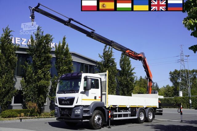 Platform met kraan MAN TGS 26.420 6x4 / Fassi F215A.2.24