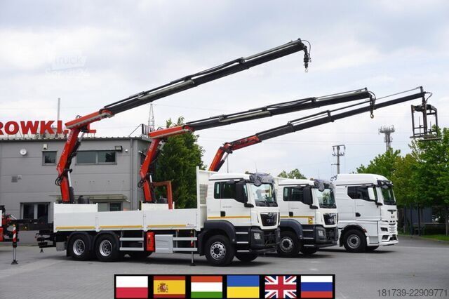 Platform met kraan MAN TGS 26.420 6x4 / Fassi F215A.2.24
