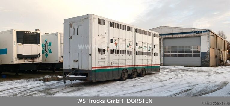 Ремарке за превоз на коне MENKE-JANZEN Tandem 3 Achsen 2 Stock Eigenes Aggregat