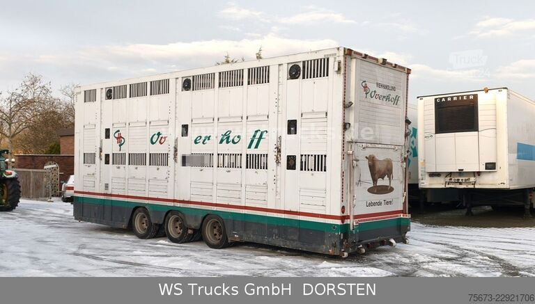 Ремарке за превоз на коне MENKE-JANZEN Tandem 3 Achsen 2 Stock Eigenes Aggregat