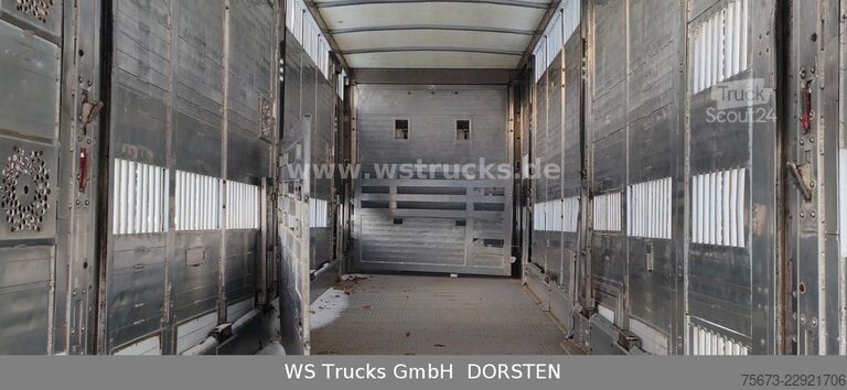 Ремарке за превоз на коне MENKE-JANZEN Tandem 3 Achsen 2 Stock Eigenes Aggregat