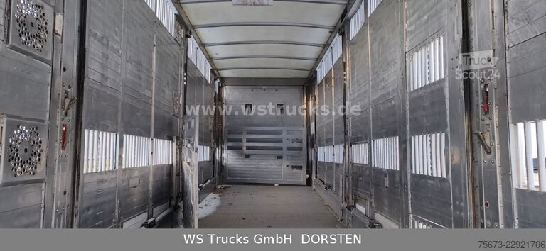 Ремарке за превоз на коне MENKE-JANZEN Tandem 3 Achsen 2 Stock Eigenes Aggregat