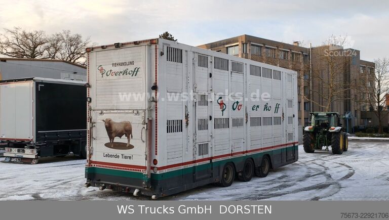 Ремарке за превоз на коне MENKE-JANZEN Tandem 3 Achsen 2 Stock Eigenes Aggregat