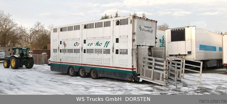 Ремарке за превоз на коне MENKE-JANZEN Tandem 3 Achsen 2 Stock Eigenes Aggregat