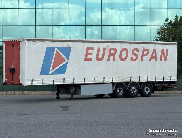 Semi-remorque bâchée SAMRO ST39WGRA BPW AXLES DISC BRAKES SLIDING ROOF TAIL