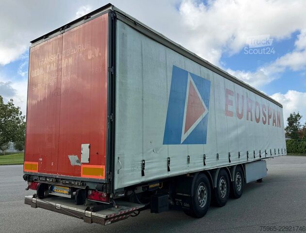 Semi-remorque bâchée SAMRO ST39WGRA BPW AXLES DISC BRAKES SLIDING ROOF TAIL