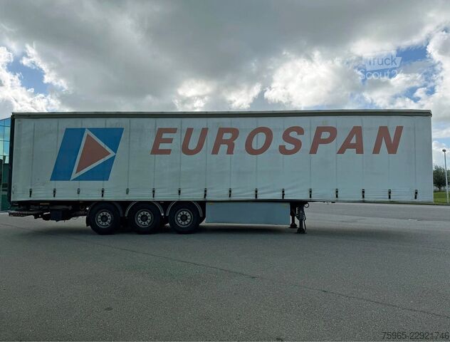 Semi-remorque bâchée SAMRO ST39WGRA BPW AXLES DISC BRAKES SLIDING ROOF TAIL