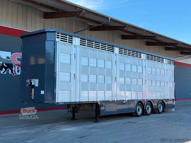Kvægtransport sættevogn PEZZIOLI SBA63 3.Stock *NEU* NLA/Tränke/Hubdach/