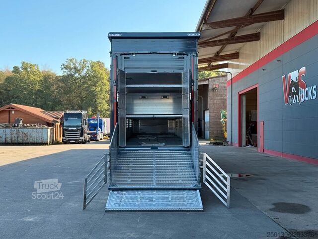 Kvægtransport sættevogn PEZZIOLI SBA63 3.Stock *NEU* NLA/Tränke/Hubdach/