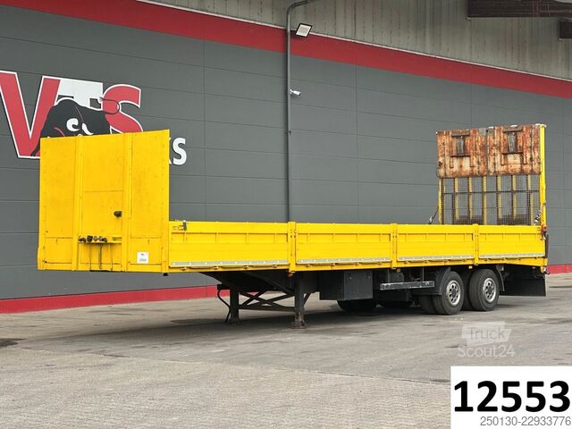 Åben sættevogn  ADS AFL2 Maschinentransporter hydr. Rampe