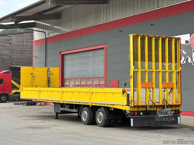 Åben sættevogn  ADS AFL2 Maschinentransporter hydr. Rampe
