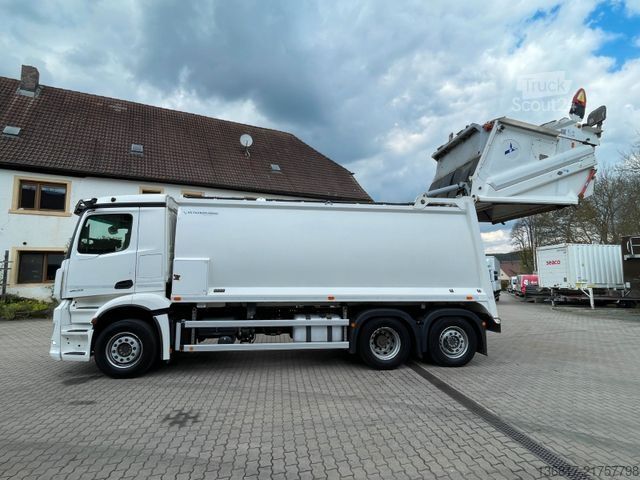 Müllwagen MERCEDES-BENZ Actros 5 2633 BLL MirrorCam TERBERG Olympus 25W