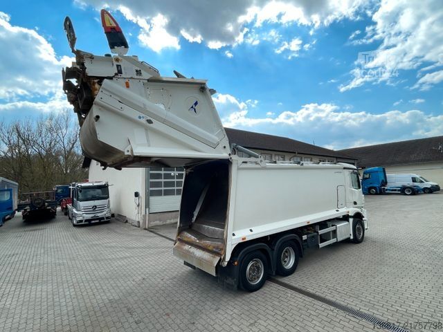 Müllwagen MERCEDES-BENZ Actros 5 2633 BLL MirrorCam TERBERG Olympus 25W