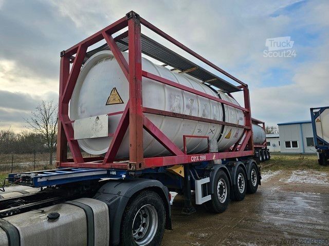 Naczepa z wymienną zabudową SCHMITZ CARGOBULL Tankchassis mit Tankcontainer, 424.676 KM