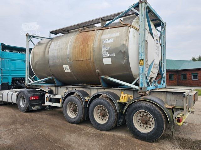 Remorque-citerne semi-remorque VAN HOOL Tankchassis + Tankcontainer