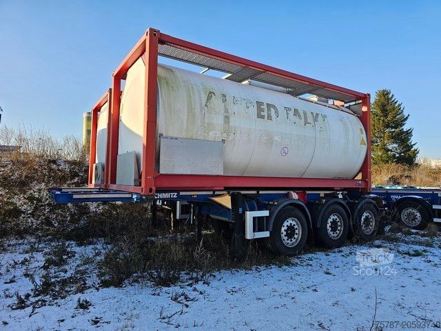 Naczepa z wymienną zabudową SCHMITZ CARGOBULL 20" Tankconatinerchassis + Tankcontainer