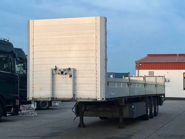 Auflieger mit offener Pritsche SCHMITZ CARGOBULL S01 * PR. * 2X PALETTENKASTEN *