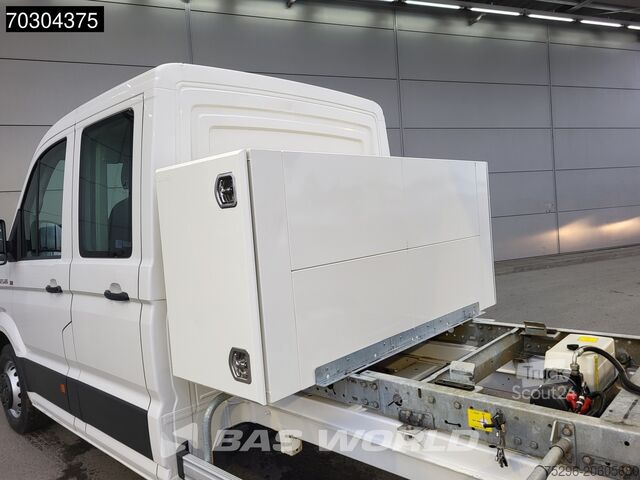 Lasteplattform MAN TGE 5.120 Open Laadbak met Kist Dubbel Cabine 3...