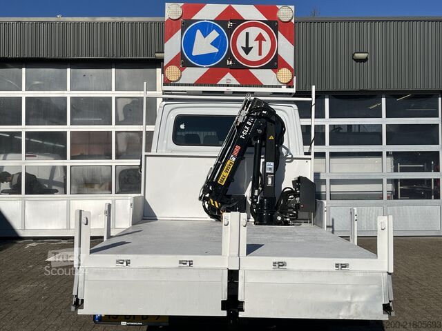 Camión plataforma con grúa Mercedes-Benz Sprinter 514 CDI 366 Hiab Laadkraan 018T Trekha...