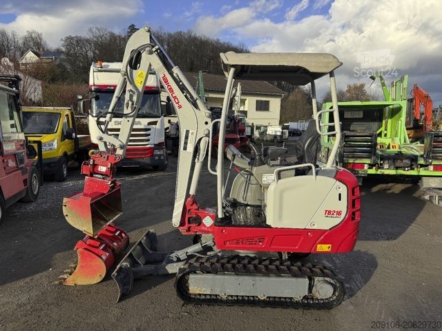Mini ekskavatör TAKEUCHI TB 216E Powertilt+3xSchaufeln 1770 kg